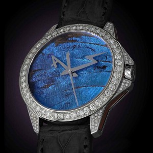 高級時計ブランド アーティアのジュエリーウォッチ Butterfly Set Blue