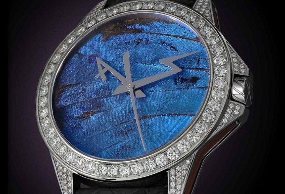 高級時計ブランド アーティアのジュエリーウォッチ Butterfly Set Blue