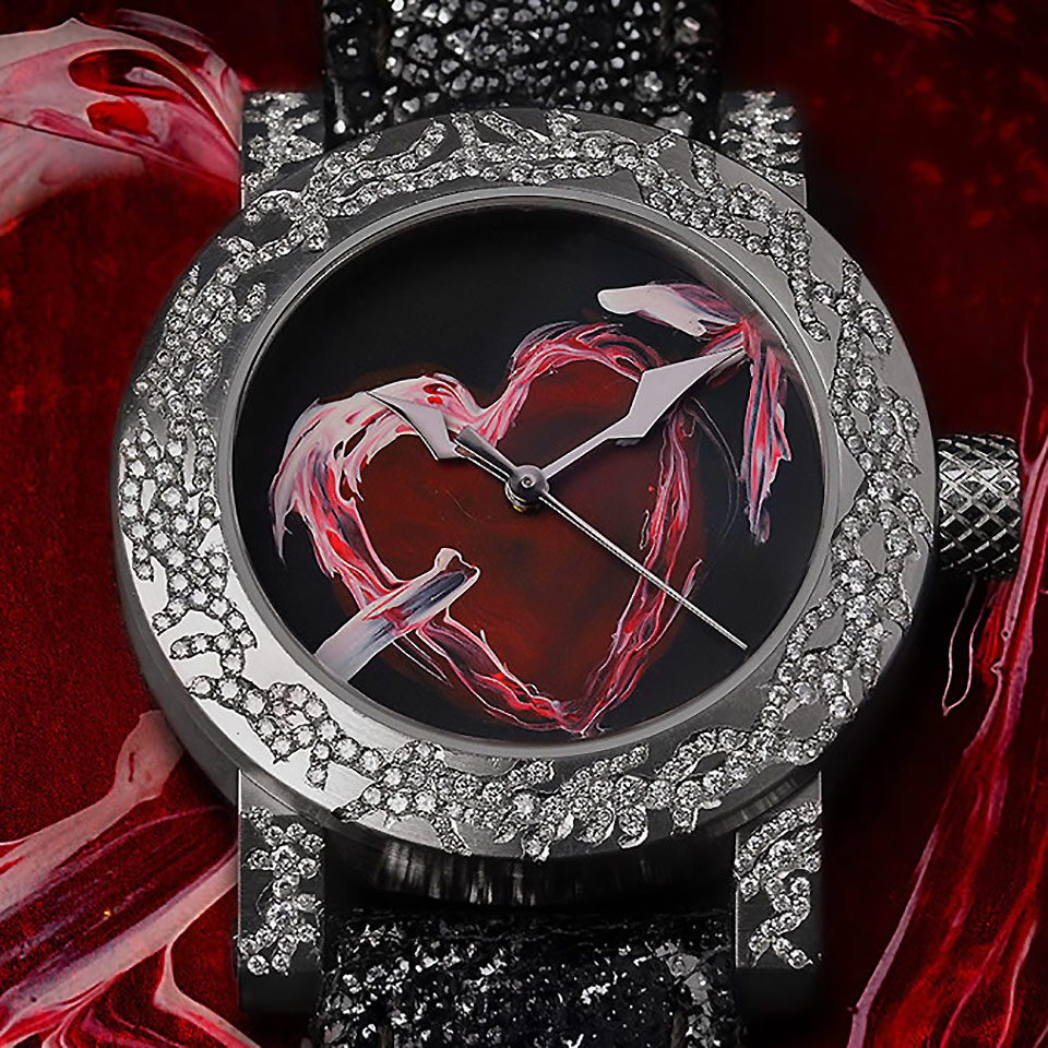 スイス時計ブランド アーティアのダイヤモンドウォッチ ハート