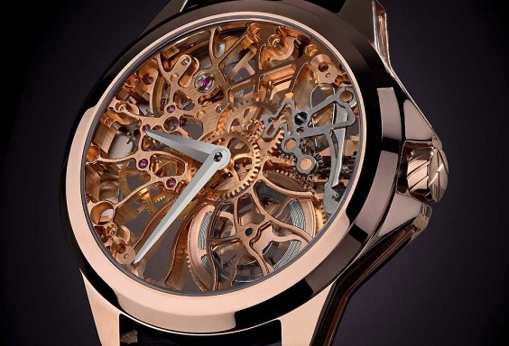 2015年 バーゼル新作時計 アーティア スケルトン Gold Shams