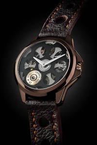 2015 new skeleton watch ArtyA Russian Roulette Chocolate2