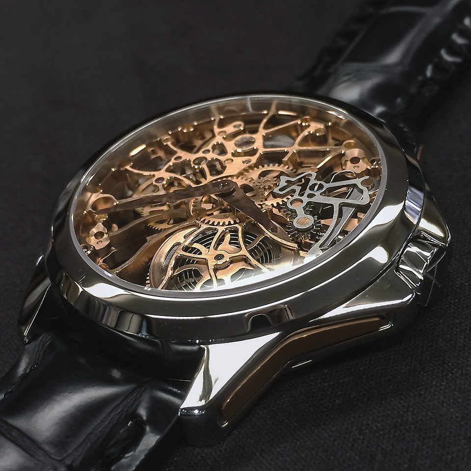 高級時計ブランド アーティアのスケルトン Shams Gold
