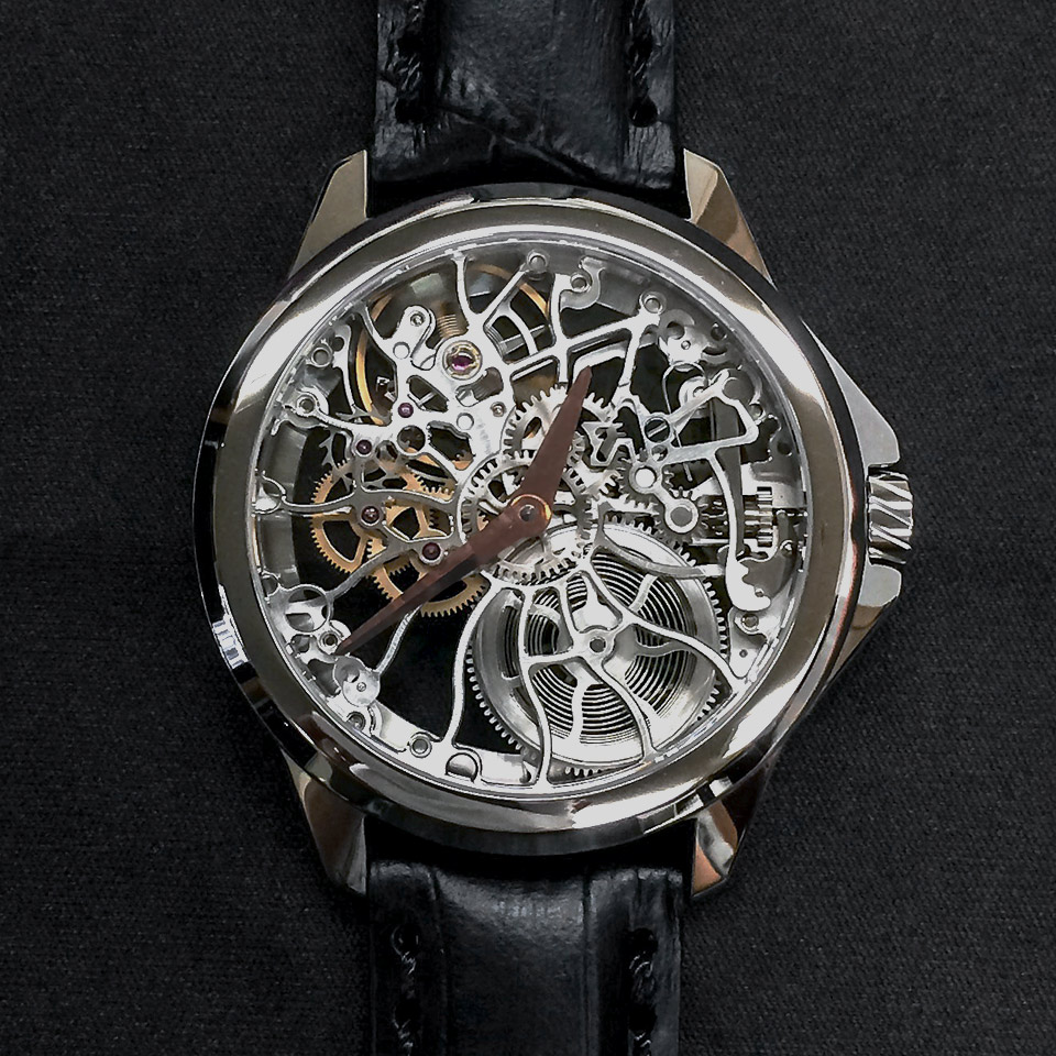高級時計ブランド アーティアのスケルトン Shams Steel
