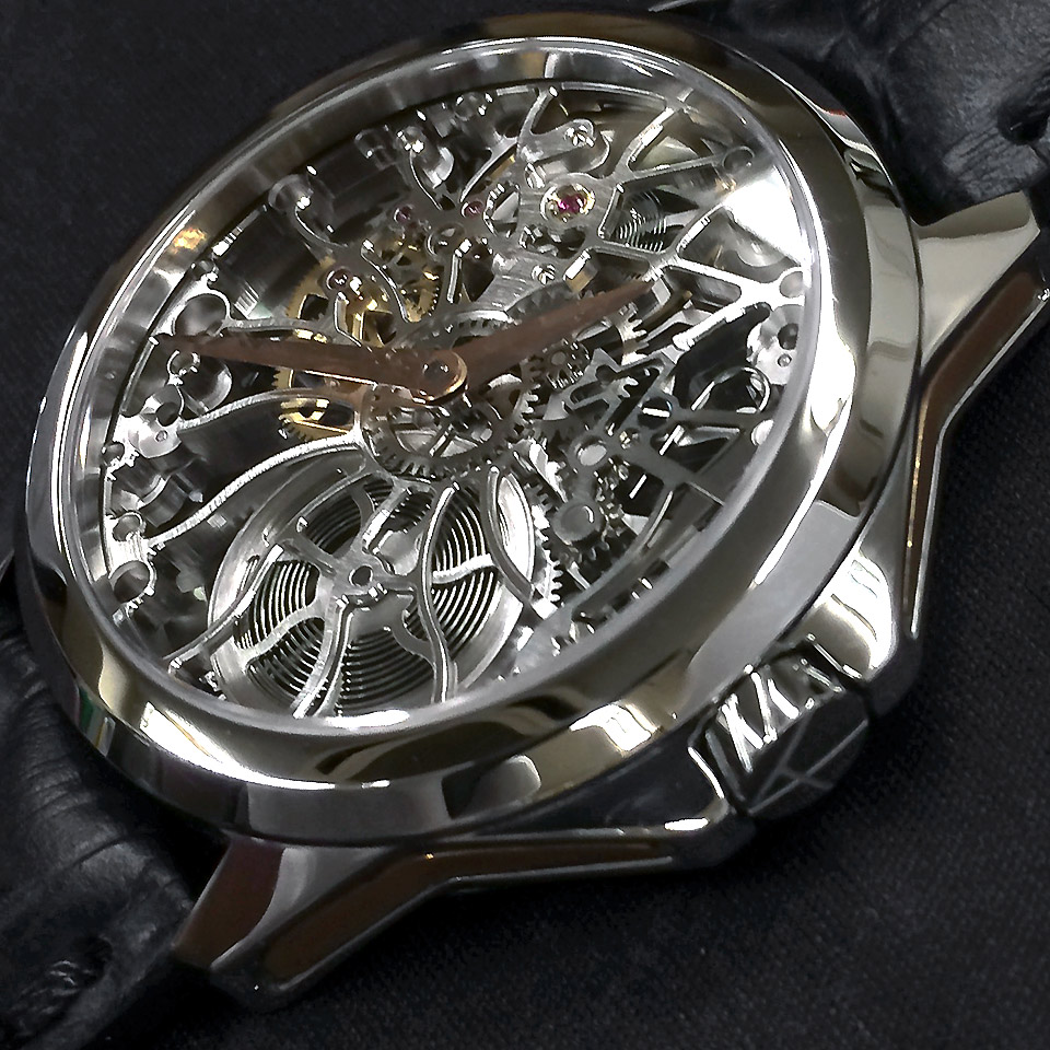 高級時計ブランド アーティアのスケルトン Shams Steel
