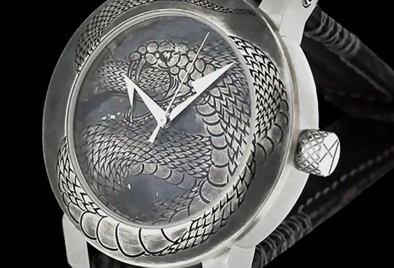 ArtyA luxury art watch Snake