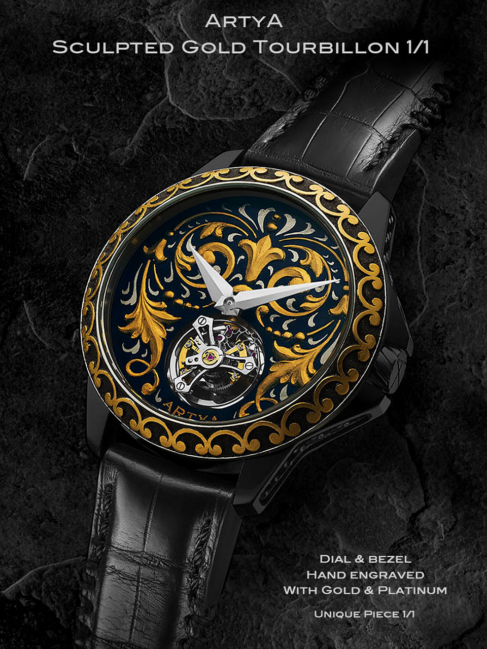 ArtyA Sculpted Gold Tourbillon